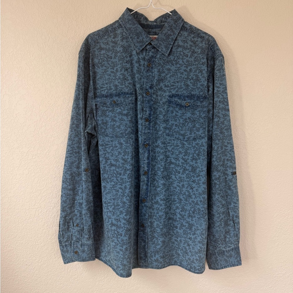 Mossimo pattern jean button down - Picture 12 of 12